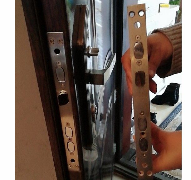 老式盼盼门锁小帅加厚把手锁体超c级锁芯防盗门通用门锁配件套装