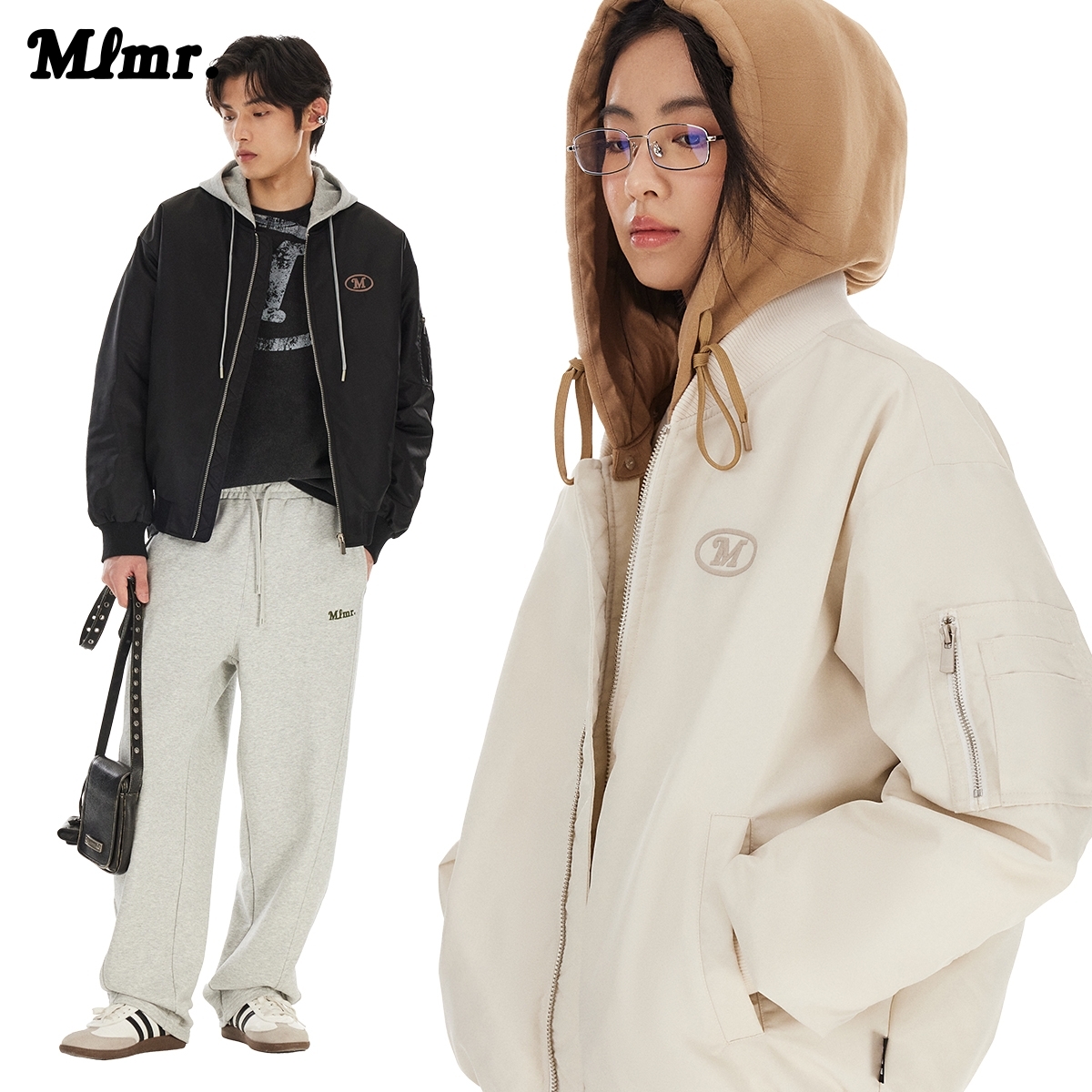 MLMR宽松舒适潮棒球领轻