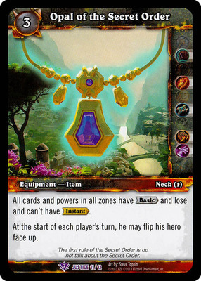 魔兽卡牌英文公正卡Opalofthe