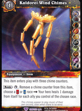 魔兽卡牌 CRAFTED 英文锻造卡 Kaldorei Wind Chimes
