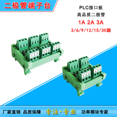 1000V导轨式防逆流端子排1A2A3A