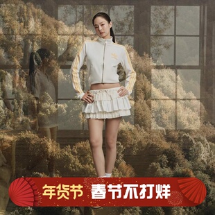 阿迪达斯三叶草女子休闲复古JENNIE运动夹克外套JX2804 JZ4337