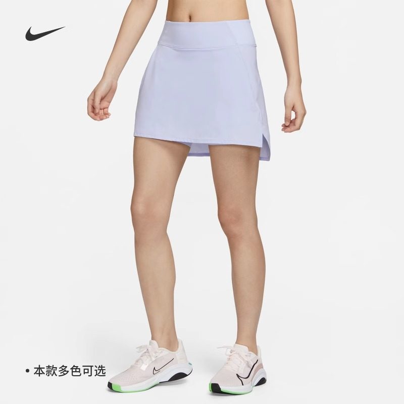 耐克女子休闲速干拼接中腰裤裙