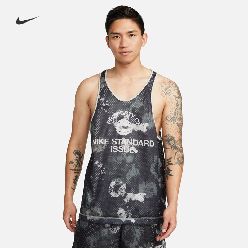 耐克男子网眼速干两面运动背心