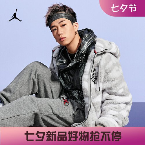 耐克男子运动休闲绒面保暖外套