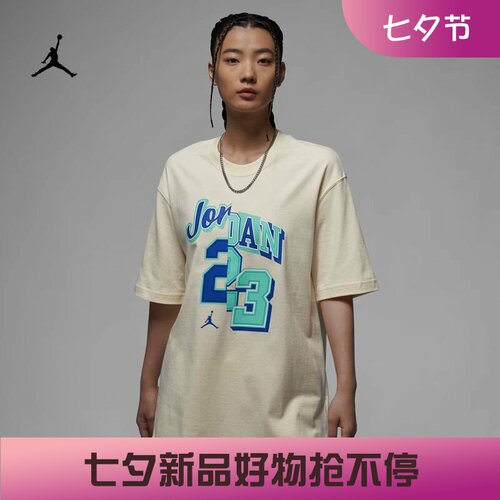 耐克女子宽松休闲印花短袖T恤