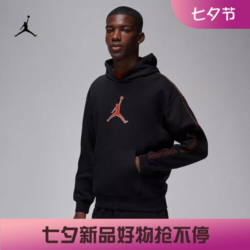 耐克男子休闲加绒保暖连帽卫衣