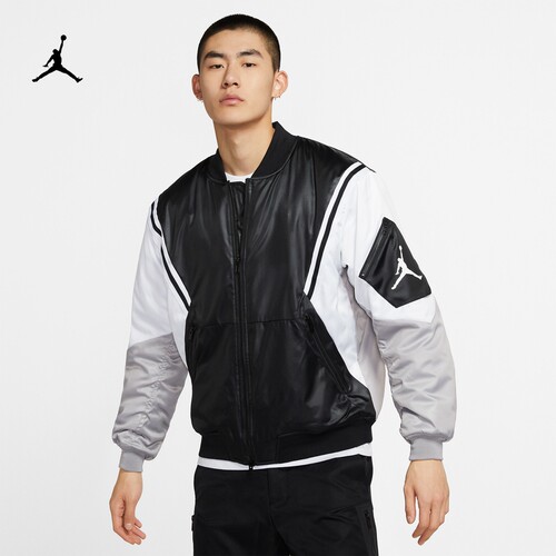 耐克男款运动休闲夹棉jordan棉服