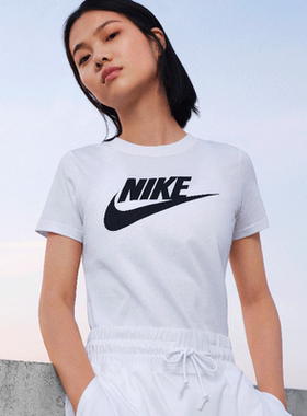 耐克/NIKE女子运动休闲透气圆领短袖T恤DX7907 BV6170-010-100