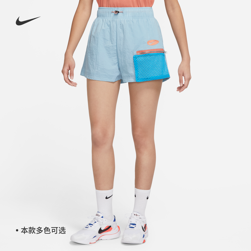 耐克/NIKE女子运动训练休闲透气热裤梭织短裤DM6561 CJ2285-110