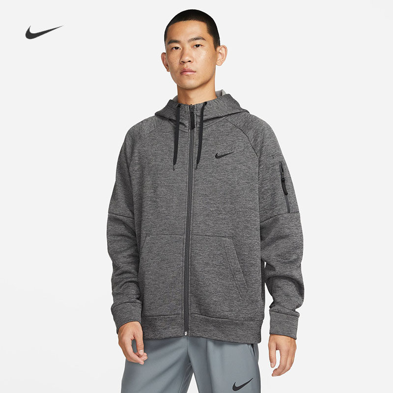 耐克男子运动训练加绒连帽外套