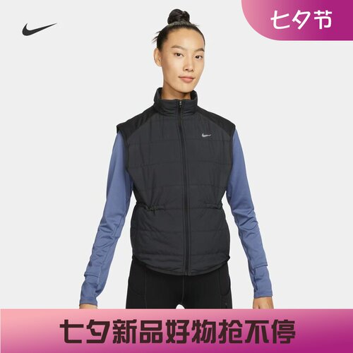 耐克女子训练休闲跑步棉马甲背心