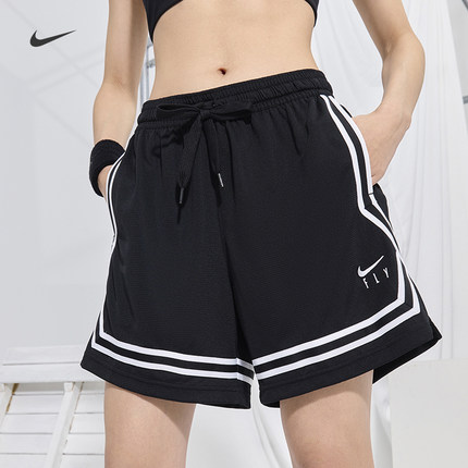 耐克/NIKE FLY女子运动训练休闲速干透气篮球短裤DH7326-010-011