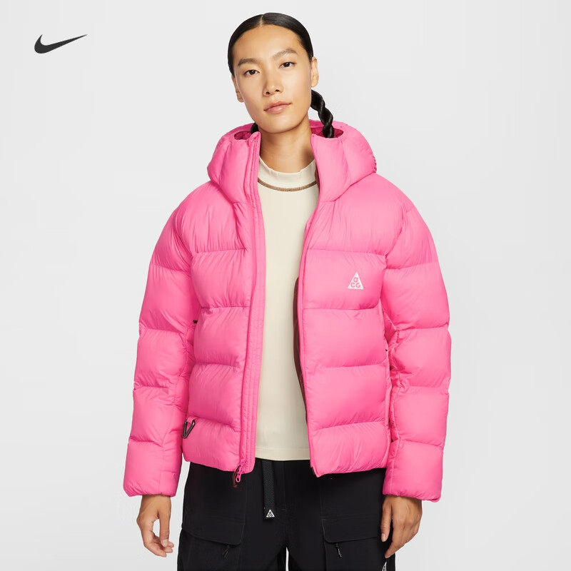 耐克女子休闲防风户外棉服外套