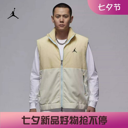 耐克男子摇粒绒秋冬保暖马甲背心