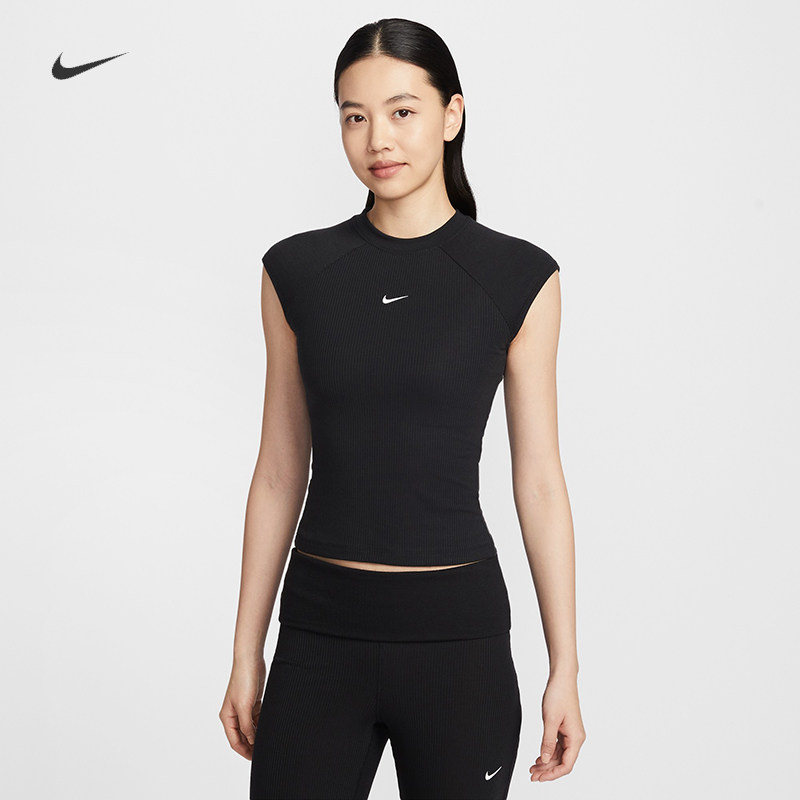 耐克/NIKE女子运动训练春季新款速干紧身罗纹背心IF0243-010-323