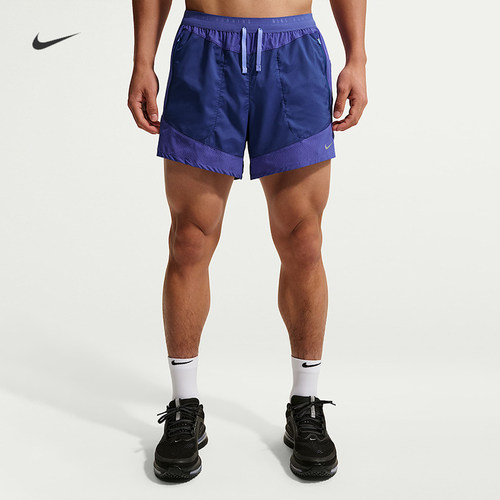 耐克/NIKE男子运动训练轻盈速干新款衬里跑步短裤IF2017-010-455