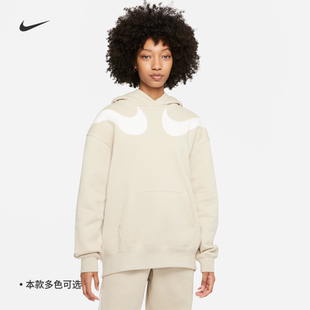耐克/NIKE女子运动休闲加绒保暖对勾连帽卫衣DD5581-010-206-437