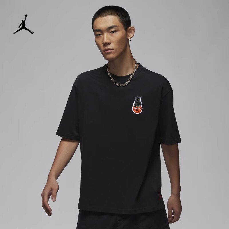 耐克/NIKE男子运动休闲卡通印花篮球短袖T恤HM4899 HM4898-010