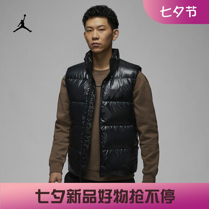 耐克男子休闲保暖羽绒马甲背心