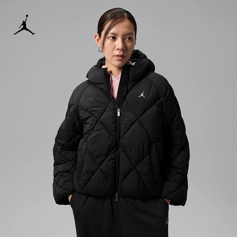 耐克/NIKE JORDAN女子运动休闲宽松保暖轻便棉服外套IM7235-010