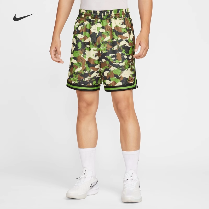 耐克/NIKE男子运动休闲速干透气新款DNA迷彩篮球短裤HV1879-350