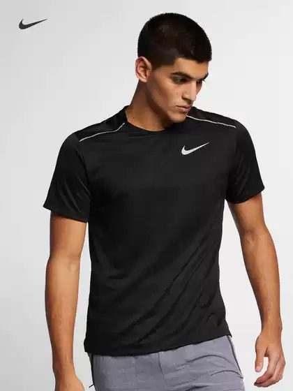Nike/Nike Men's Sports Running Training Quick-Drying Breathable Round Neck Short-Sleeved T-Shirt Aj7566-010-352