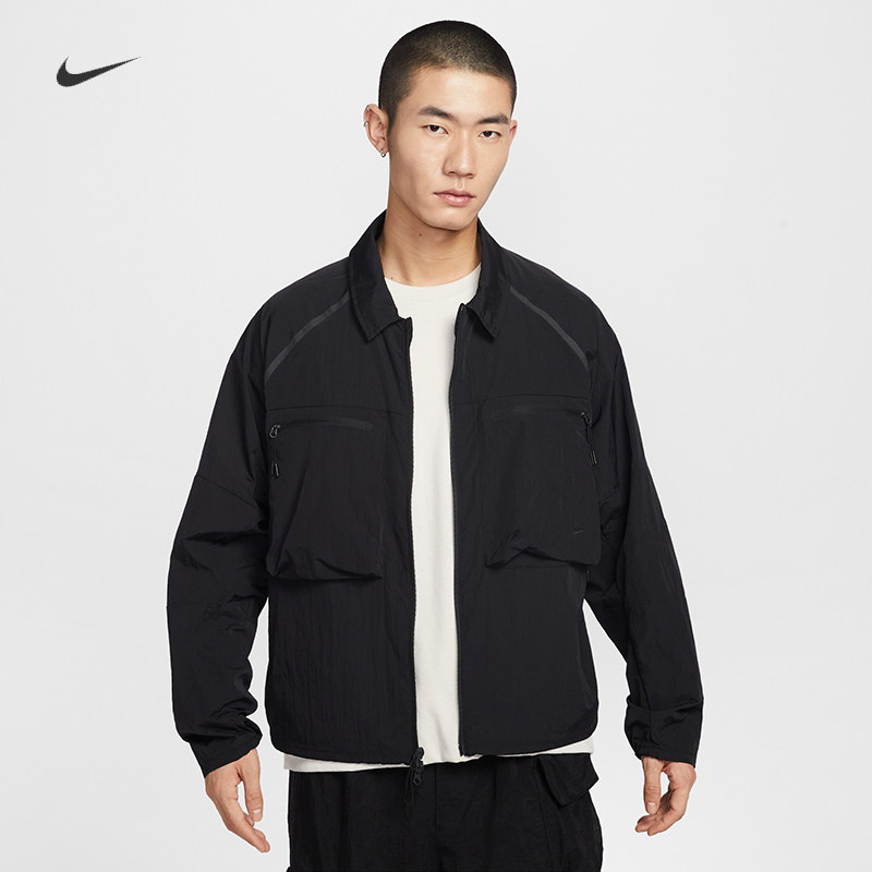 耐克/NIKE TECH男子运动休闲机能风衬衫式夹克外套IF1348-010-068