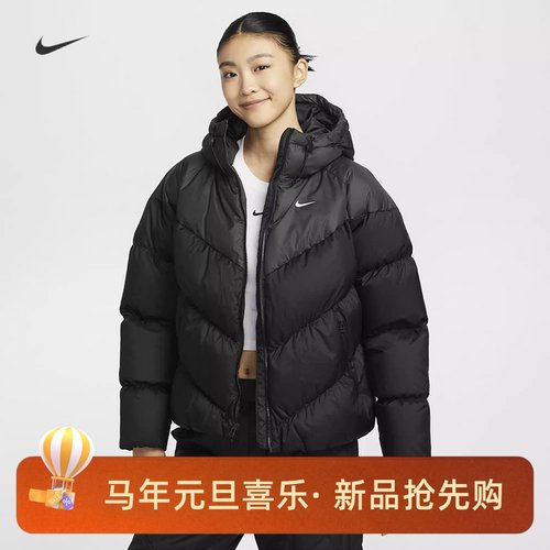 耐克女子宽松休闲防风保暖羽绒服