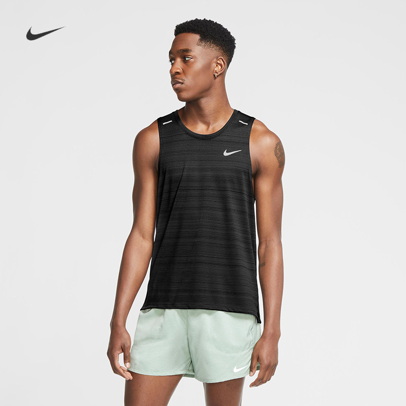 耐克男子跑步训练速干运动背心