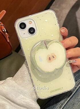 孙千同款青苹果磁吸支架适用A6/5/OPPO Reno15/14/13/12/11F手机壳A98小众FindX9/7PRO/X8S+女A2m新款A3X/A58