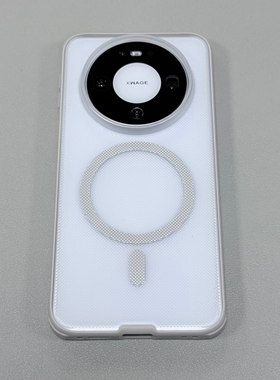 冷淡风透灰色波点浮雕强磁吸壳适用A56/A36三星Galaxy S26手机壳S24/S25Ultra四角气囊防摔S23磨砂17亚克力男