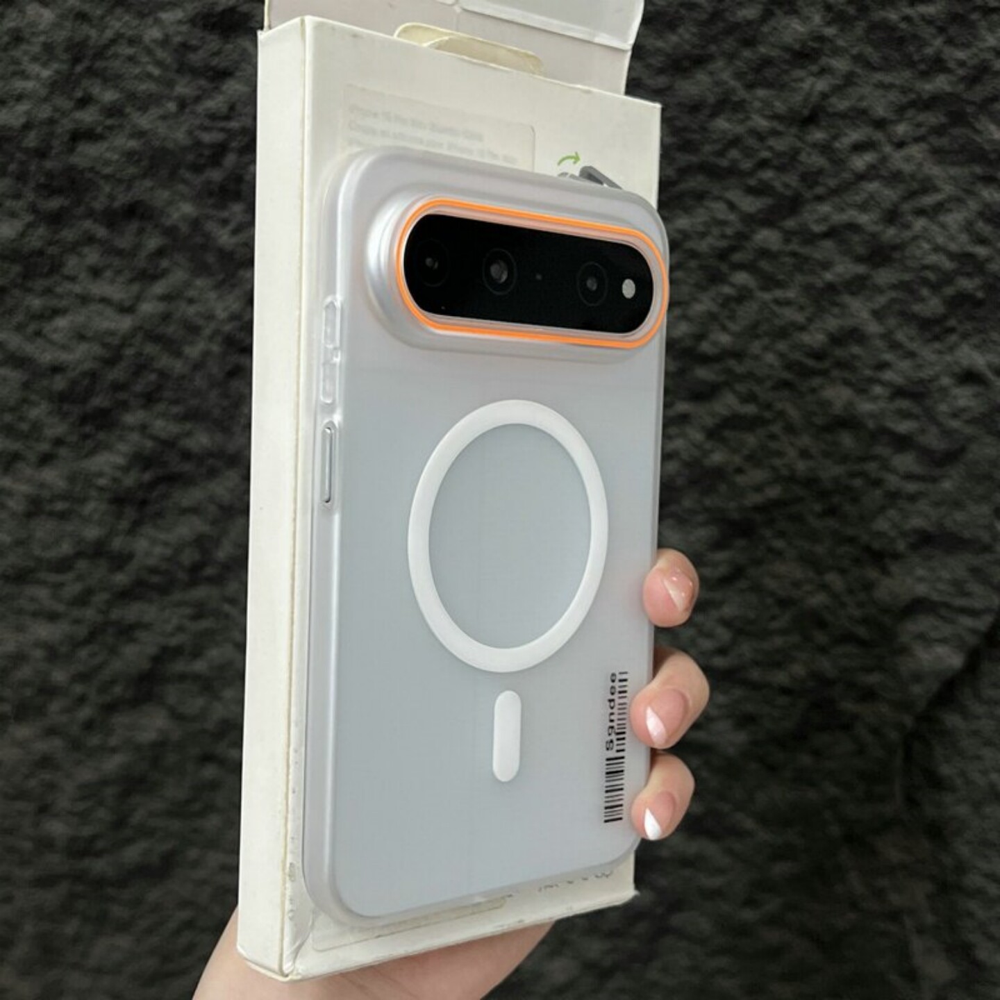 ins月光白色磁吸适用华为Pura X View阔直屏手机壳PuraXView直板透明轻薄冷淡风大孔镜头加高硬磨砂肤感简约