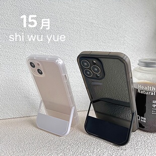 S17隐形站立折叠支架S16适用vivoX90s手机壳X80pro透明X70白色X60黑S15简约IQOO10气囊neo8 7se防摔z7x高级6