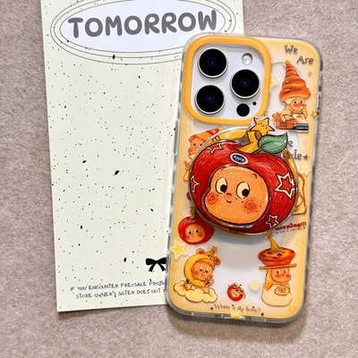 创意可爱旋转星星小人磁吸支架适用Mate70/60华为Nova14/13/12卡通11/9se手机壳PURA70软P30/50畅享70/P60PRO