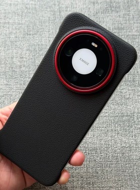 黑色荔枝纹红色镜头框无边框磁吸散热适用华为MATE70/80PRO MAX手机壳Pura80 Pro+/60/P70轻薄Ultra不包按键