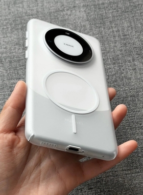 磨砂透白色细磁吸适用荣耀Magic8华为MATE80PRO MAX手机壳Pura 70pro独立金属按键Ultra透明超薄硬大孔亚克力