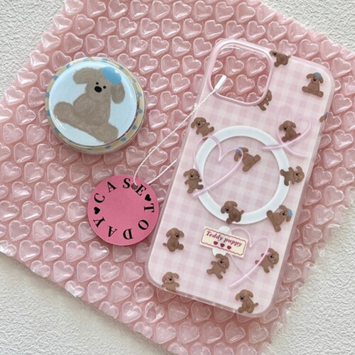 趣味可爱小狗磁吸支架适用OPPO A6i/5/Reno15C/14/13手机壳findX9/X6Pro日韩X7ultra新款A3保护套X8S+A58/A96