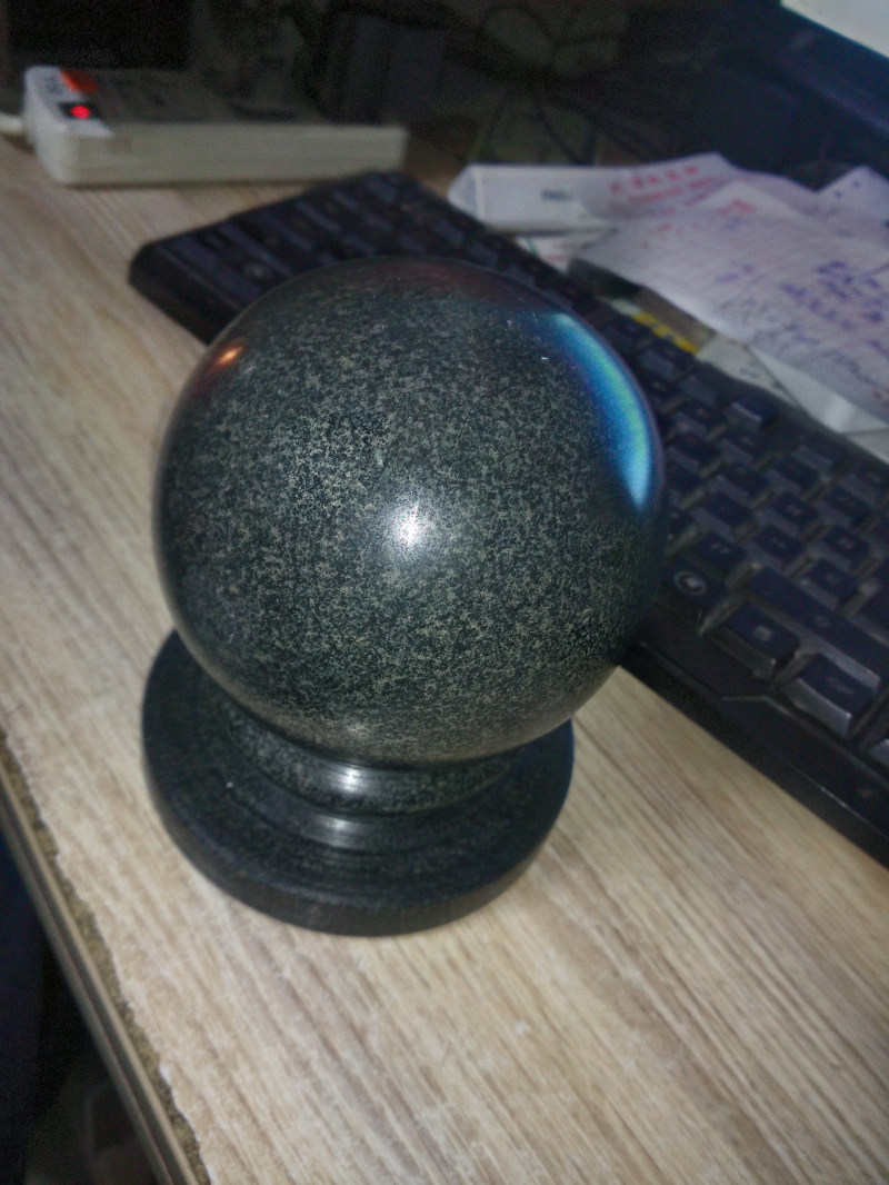 天然青石圆球建筑园林栏景观杆围墙柱珠屋顶大理石原石磨光小石球