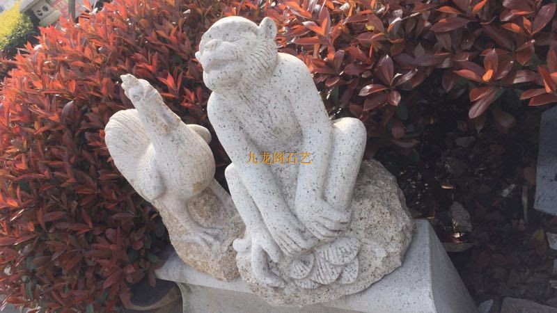 天然雕刻十二生肖动物园林景观