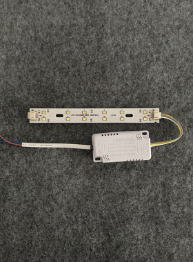 led灯板三色变光灯芯圆灯方形灯板灯条16cm灯片220V贴片灯芯光源