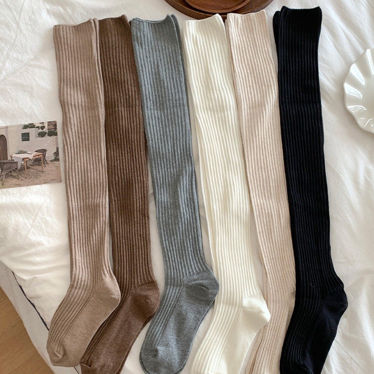 过膝袜子女秋冬长筒ins潮堆堆袜日系jk配长筒靴美腿塑形高筒袜,女士内衣/男士内衣/家居服,中筒袜,淘宝优惠券,粉丝福利购,淘宝优惠卷