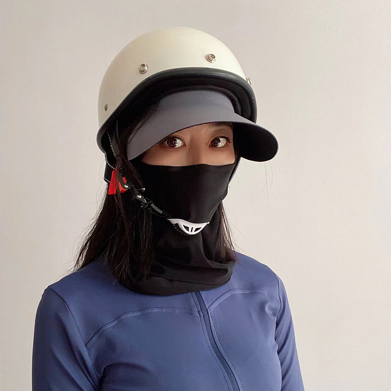 可带头盔防晒帽檐女士电动车帽子骑车吹不翻遮阳帽夏天空顶太阳帽