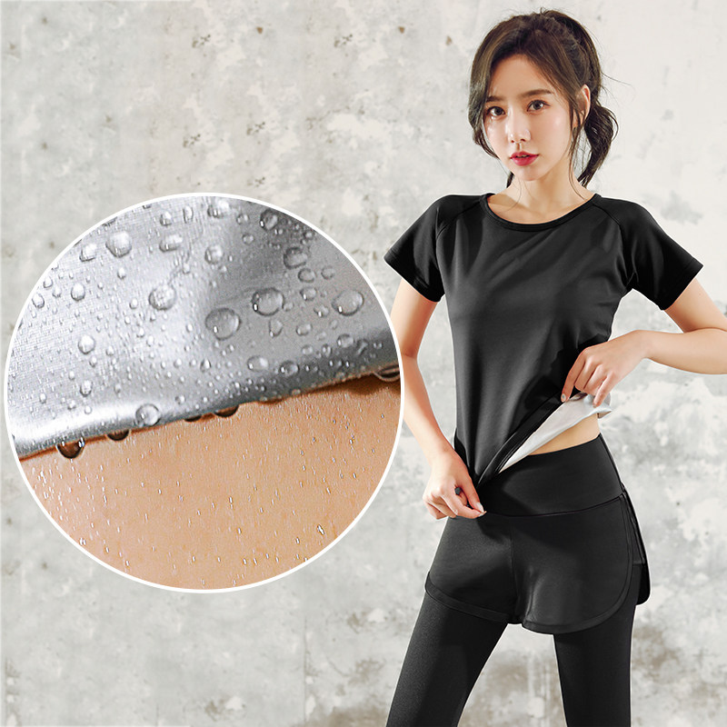 暴汗服女套装夏季跑步运动健身服暴汗衣瘦身舞蹈生暴汗裤爆汗服女