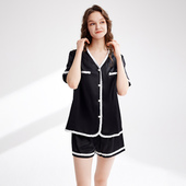 83011838 套装 海伦罗兰100%桑蚕丝19MM舒适家居服短裤 短袖