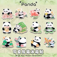 Cute panda fridge magnets with Chinese style, Chengdu acrylic magnetic sticker gift box, for children and friends as decorative souvenirs thumbnail 4