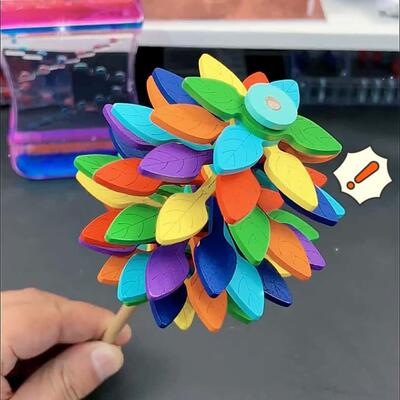 旋转木质棒棒糖木制解压玩具