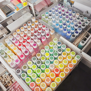 拼豆收纳盒分装专用分隔盒大容量外盒袋装补充包收纳瓶透明小方盒