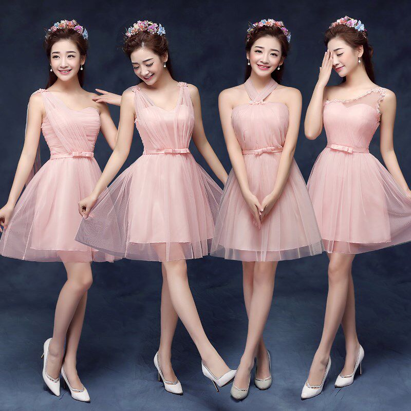 姐妹服中长款2018伴娘春夏中式姐妹团新款女毕业裙礼服晚新款短款在类目 女装/女士精品, 婚纱/旗袍/礼服, 礼服/晚装中 - 来自Buy2taobao.com提供专业的淘宝代购服务