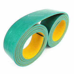 尼龙片基带无缝平皮带加彩色橡胶红绿胶包装糊盒机梳齿机工业皮带